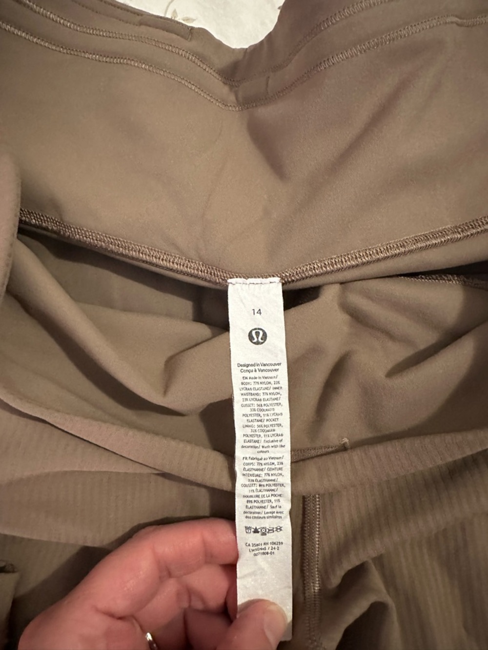 lululemon athletica High-Rise Leggings in Taupe Brown